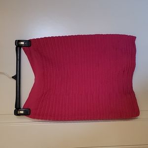 M USA hot pink ruched skirt
